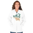 thumbnail image 3 of Kentucky Horse Race Souvenir KY Map Unisex Fleece Graphic Zip Up Hoodie Brisco Brands 2X, 3 of 5