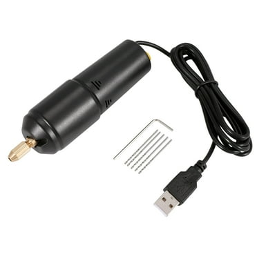 Jewelry Tools Mini Electric Drill Handheld for Pearl Epoxy Resin Making DIY Wood Craft with 5 Bits