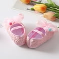 thumbnail image 5 of Gyratedream Infant Baby Girls Sweet Ball Soft Soled Princess Shoes with Big Lace Bowknot for 0-18M, 5 of 9