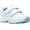 White & Powder Blue, variant on Propet Women's Eden Strap Sneakers Black Leather EVA Rubber 9 B