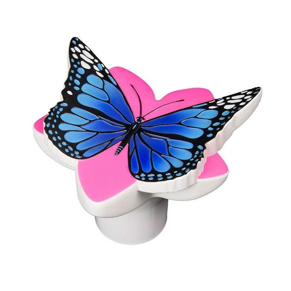 Pool Master Butterfly Swimming Pool Floating Chlorine Dispenser 10" - Blue/Pink
