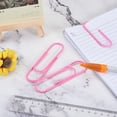 thumbnail image 6 of Uxcell Paper Clips 3.9 Inch Vinyl Coated for Office Home Pink Count 20, 6 of 6