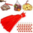 thumbnail image 1 of Paquete de 200 bolsas de malla para productos, bolsas de malla reutilizables, bolsas de red para compras, bolsa de red para huevos, bolsa de red para frutas, bolsas de red para hue, 1 of 5