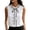 White, variant on Women's Sleeveless Blouse Lapel Tie Front Top Solid Color Casual Loose Fit Summer Going Out Top