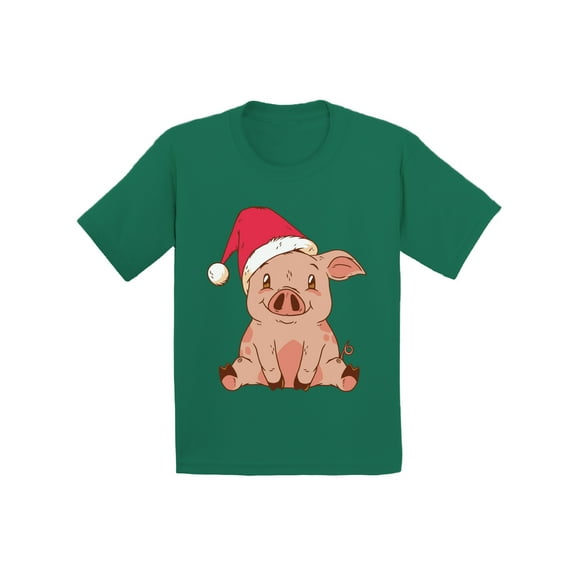 Awkward Styles Christmas T-Shirt for Boys Girls Little Xmas Pig Toddler Shirt