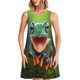 thumbnail image 1 of Fotbe Tree Frog Vestido de Verano sin Mangas para Mujer – Vestido Midi Línea A, Estilo Camiseta Floral, Vestido Playero Casual y Fluido, 1 of 7