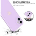 thumbnail image 2 of iPhone 11 Case, iPhone 11 Liquid Silicone Phone Case with Extra Adjustable Wristband Kickstand Soft Silicone Love Heart Phone Case with Wrist Strap for iPhone 11, Light Purple, 2 of 16
