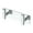 Chrome, variant on Gatco 1283 Elevate Double Robe Hook Rack - Brass
