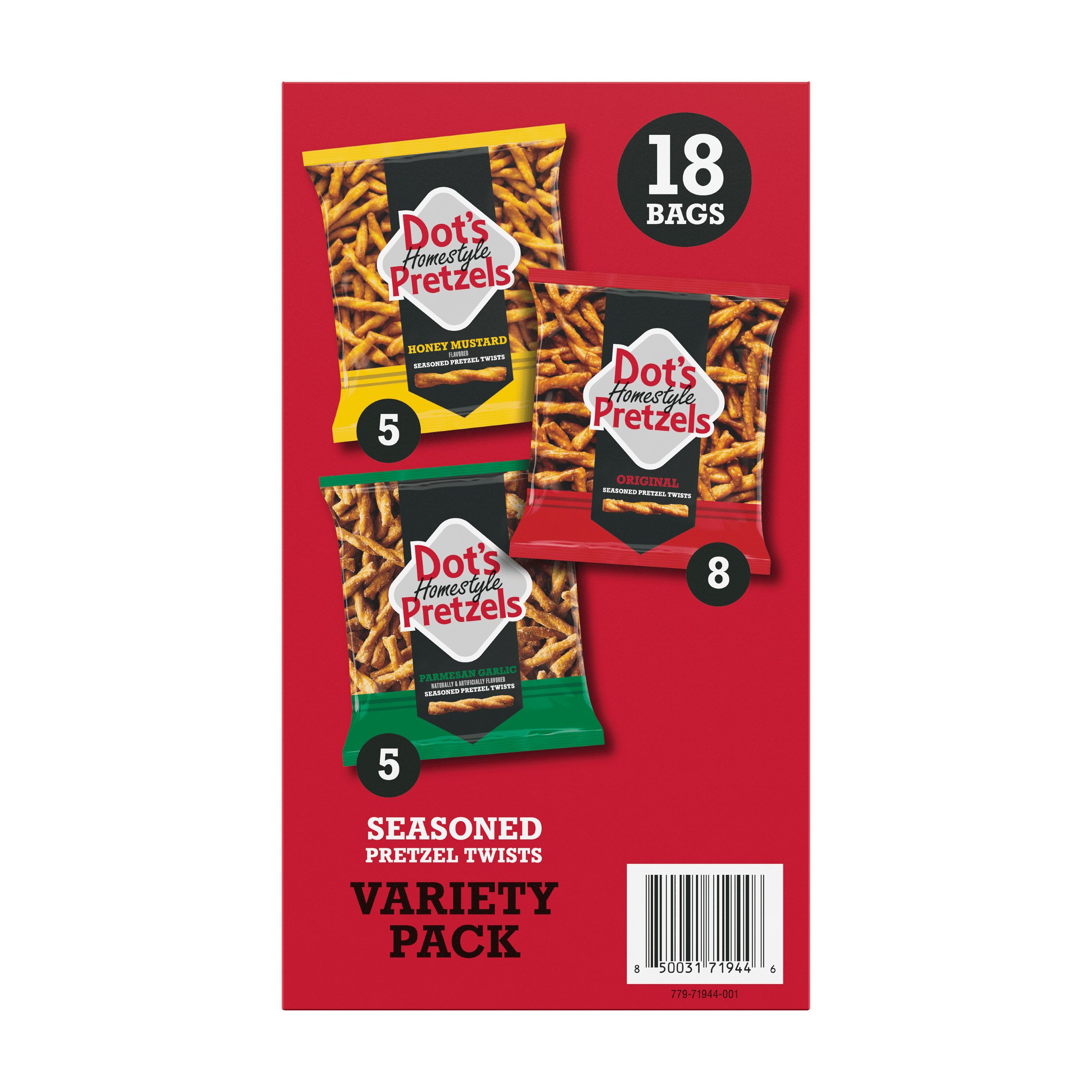 Dot's Pretzels Snack Variety Pack, 18 Count