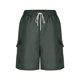 thumbnail image 3 of Mujeres Pantalones Cortos Casual, Primavera/Verano Color Sólido, Ropa de Trabajo Bolsillo Pantalones Cortos para Mujeres, 3 of 7