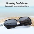 thumbnail image 2 of Gafas de sol Dollger Oversized Square con protección 100% UV, 2 of 7