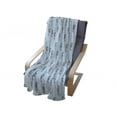 thumbnail image 4 of Seahorse Soft Flannel Fleece Throw Blanket, Vintage Illustration of Seahorse Tropical Aquatic Theme, Cozy Plush for Indoor and Outdoor Use, 50" x 60", Baby Blue and Indigo, by Ambesonne, 4 of 6