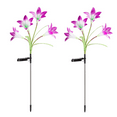 thumbnail image 3 of 2Pack Lily Flower LED Lights Outdoor Solar Garden Lights Lamp Decor for Patio, 3 of 3
