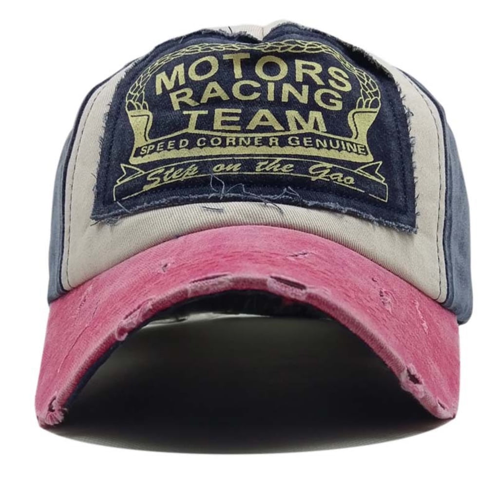 8PCS Women Men Washable Letter Cotton Baseball Cap Patchwork Hat Hip