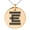 Rose, variant on Stainless Steel Letter E Initial Empire Monogram Engraved Small Medallion Circle Charm Pendant Necklace