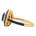thumbnail image 4 of AFFY Black &White Natural Diamond Double Frame Ring in 10k Yellow Gold (1.5 Cttw), 4 of 6