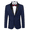 Dark Blue, variant on COOFANDY Men's Tuxedo Jacket Wedding Blazer One Button Dress Suit for Dinner Prom Party
