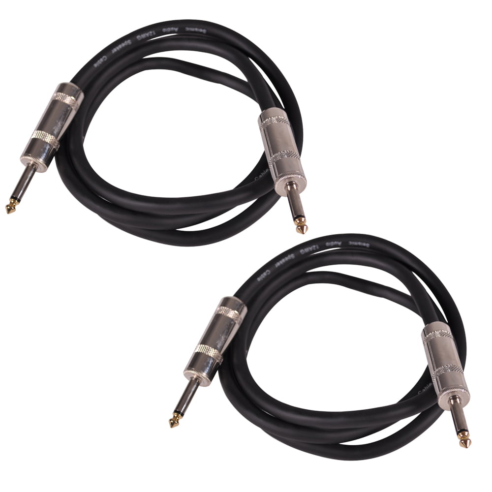 Seismic Audio Q12TW100-4Pack 100-Feet 1/4 to 1/4-Inches Speaker Cable 12-Gauge 2 Conductor 4 Pack 