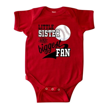 Little Sister and Biggest Fan- baseball family fan Infant