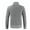 Gray, variant on TUWABEII Christmas Sweaters for Mens,Men's Stand Collar Cardigan Zipper Sweater Long Sleeve Knit Jacket