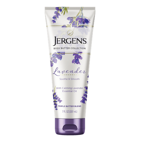 Jergens Lavender Body Butter with Essential Oils, 7 oz