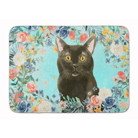 Bombay Spring Flowers Machine Washable Memory Foam Mat