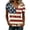 Hot Pink(American Flag Stars Striped), variant on Iaqnaocc 4th Of July Summer Tops for Women Patriotic Short Sleeve V Neck 250 Anniversary Usa Flag Usa Flag 250th Anniversary Flag T-Shirt Independence Day Festival Tee Tops Pink XXL
