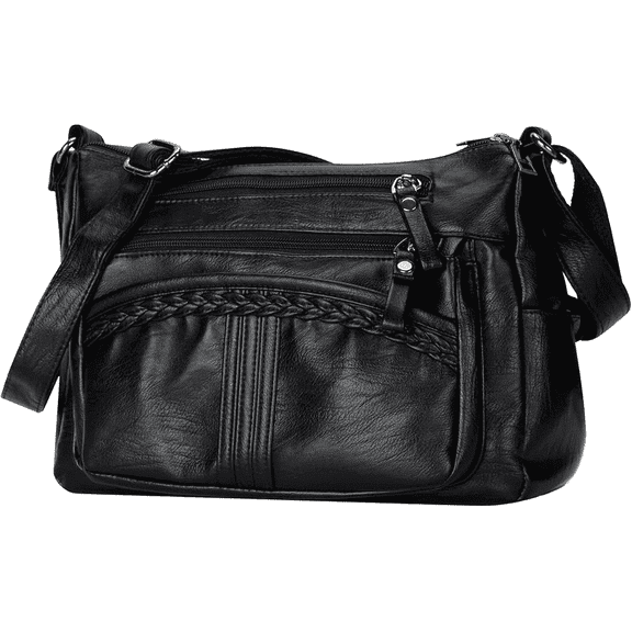 VERSATRLIN Purses for Women Pocketbooks Soft PU Leather Ladies Crossbody Purse Multi Pocket Shoulder Bag