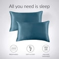 thumbnail image 3 of Dsscvnef 2PCS Standard Size (20x26 inches) Satin Pillow Covers with Envelope Closure, 3 of 7