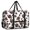 Football Leopard Spot White Pattern, variant on Football Arrow Black Pattern Foldable Travel Duffel Bag, Weekend Overnight Bag with Front Pocket & Trolley Strap, Foldable Design Gifts for Birthday Christmas Thanksgiving,17.7 X 6.3 X 12.6 Inches