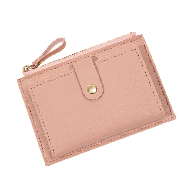 Bdday Make Up Bag Slim Student Short Small Wallet Fashion Zipper Card Bag Korean Version Cute Ladies Pocket Purse Portable Storage Bag Ladies Gift Birthday Gift Purse Work Tote Bags for Women