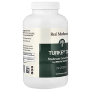 Real Mushrooms Turkey Tail, Mushroom Extract Powder, 200 Capsules