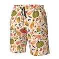 thumbnail image 4 of Pofeuu Fall Pumpkin Prin Men's Swim Trunks Quick Dry Bathing Suit Swimming Board Shorts Mesh Lining Beach Swimwear-Small, 4 of 6