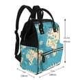 thumbnail image 2 of Pofeuu World Map With Animal Print Diaper Bag Backpack, Multifunction Travel Pack Maternity Baby Changing Bags, Large Capacity, Waterproof, 2 of 6