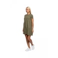 thumbnail image 3 of Women's Ruffle Hem Detailed Short Sleeve Dress, XL, Khaki, by Ambesonne, 3 of 3