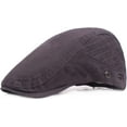 thumbnail image 3 of CoCopeaunts Cotton Beret Fashion Men Women Paperboy Hat Solid Plain Ivy Cabbie Flat Caps Casual Gastby Newsboy Hat, 3 of 8