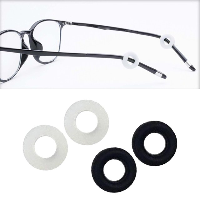 2x Gafas de silicona Empuñaduras para las orejas Retenedor de de la punta del Almohadillas para las piernas de las gafas para gafas Ga Salvador Apretones del oído