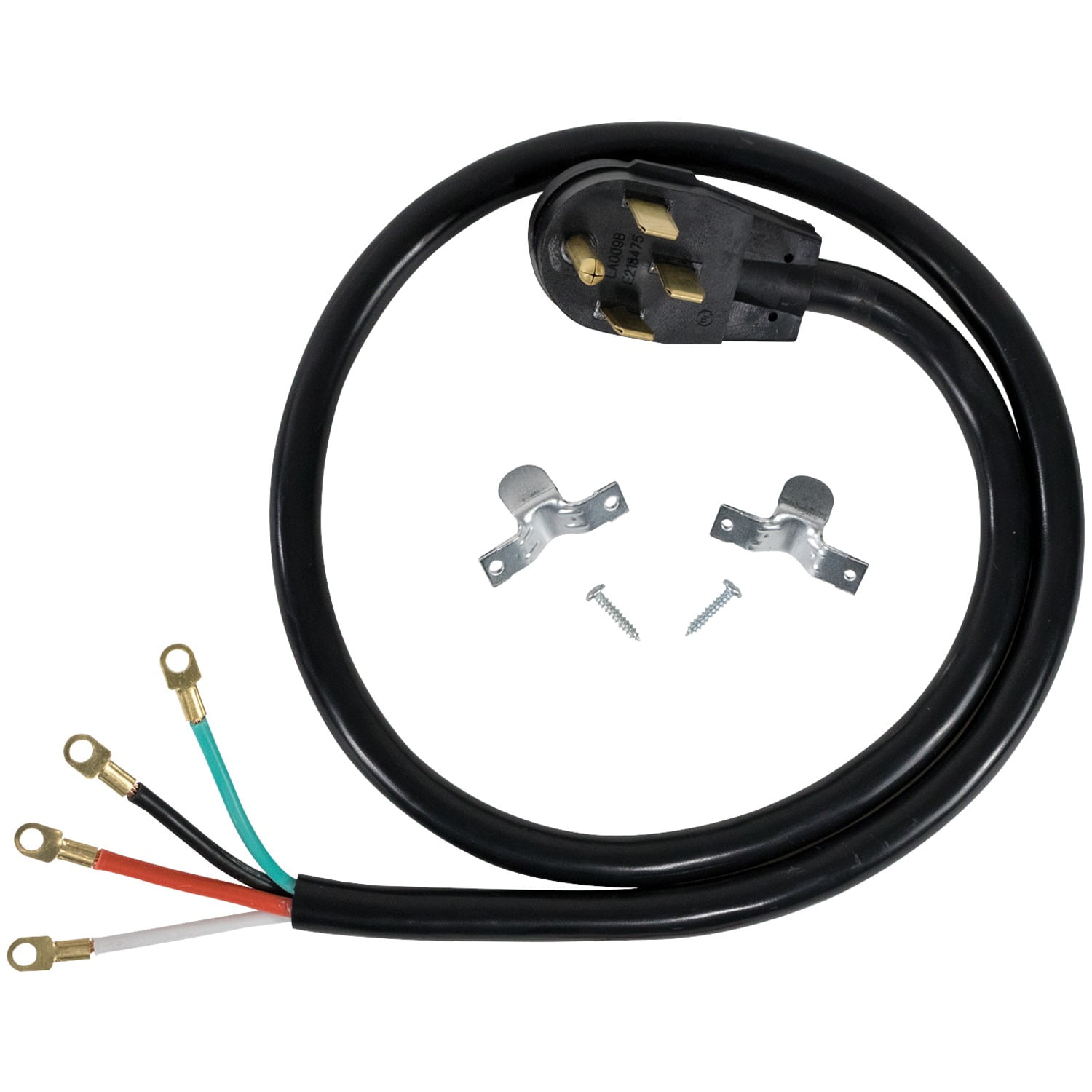 Certified Appliance Accessories 90-2060 4-Wire Closed-Eyelet 40-Amp Range Cord, 4ft