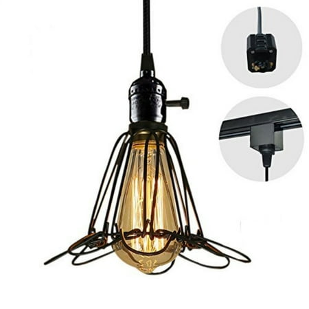 Stglighting 1 Light H Type Wire Track Pendants 4 9 Feet Cord Stglighting 1 Light H Type Wire Track Pendants 4 9 Feet Cord Iron Birdcage