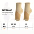 thumbnail image 2 of Unique Bargains 1 Pair Ankle Support Braces Adjustable Breathable Ankle Wrap Brace for Sports Running Beige Size XL, 2 of 6