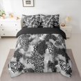 thumbnail image 2 of Castle Fairy Vintage Leopard Print Bedding Comforter Set,Cheetah Print King Bedding Sets, 2 of 8