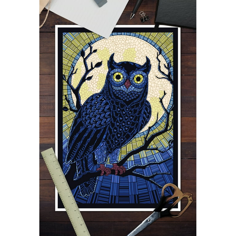 バリ ワヤンシーラ氏版画 AP サイン入りOwl House バリ ワヤンシーラ氏