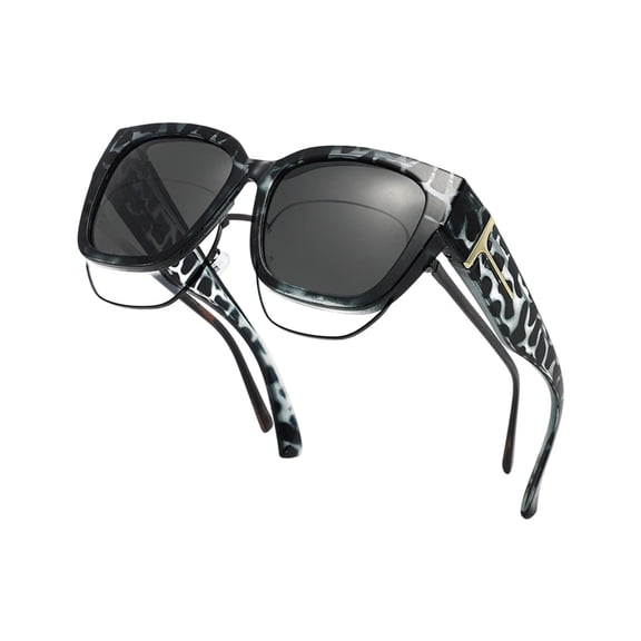 Polarized Fit Over Glasses Sunglasses for Women UV400 Anti Glare Lightweight and Comfortable Oversized Square Sunglasses Women