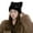 Black, variant on Xfvqtps Womens Cute Cat Ear Beanie Fashion Leather Label Knitting Solid Color Cuffed Stretch Fashion Versatile Soft Warm Winter Skull Cap White