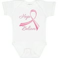 thumbnail image 3 of Inktastic Hope Believe Breast Cancer Ribbon Boys or Girls Baby Bodysuit, 3 of 5