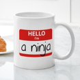 thumbnail image 3 of CafePress - Hello I'm A Ninja Mug - 11 oz Ceramic Mug - Novelty Coffee Tea Cup, 3 of 4