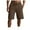 Brown, variant on cocolona Mens Summer Sweat Shorts Elastic Waist Drawstring Straight Knee Length Gym Workout Shorts Casual Loose Solid Color Work Shorts