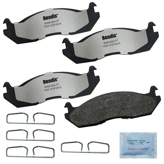 BENDIX MKD1025FM Fleet Metlok Semi-Metallic SDR Disc Brake Pad Fits select: 1997-1998 AMERICAN GENERAL H1, 2006 HUMMER H1