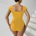 thumbnail image 4 of One Piece Swimsuits for Women Ladies Sexy Shaping Solid Color Swimwear Sexy Bathing Suit Beachwear, 4 of 6
