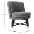 thumbnail image 2 of Safavieh  Couture Trinity Swivel Accent Chair - 24" W x 26.8" L x 26" H, 2 of 5
